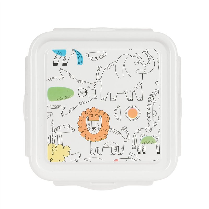 Image secondaire de Boîte à lunch Safta Zoo Beige 13 x 7.5 x 13 cm