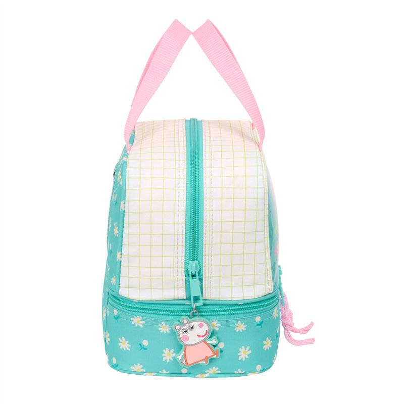 Image secondaire de Sac à goûter Peppa Pig Pretty flowers Jaune Menthe 20 x 20 x 15 cm
