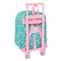 Cartable à roulettes Peppa Pig Pretty flowers Jaune Menthe 22 x 27 x 10 cm