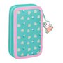 Trousse Scolaire avec Accessoires Peppa Pig Pretty flowers Jaune Menthe 12.5 x 19.5 x 4 cm 29 Pièces