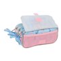 Trousse Fourre-Tout Triple Frozen Ice magic Bleu clair 21,5 x 10 x 8 cm