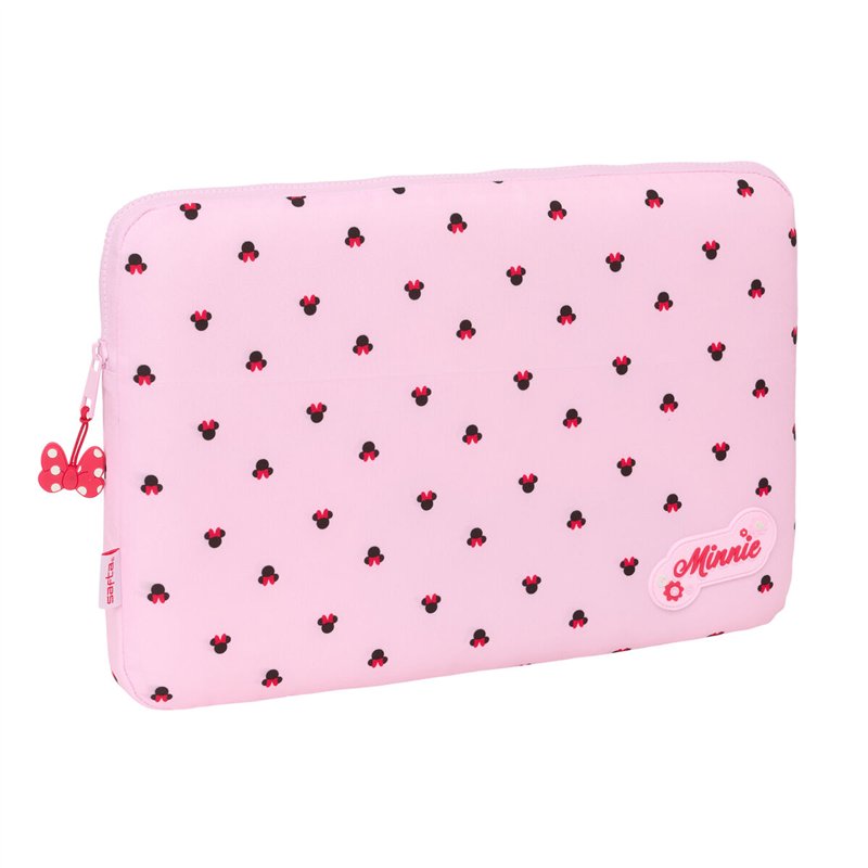 Housse d'ordinateur portable Minnie Mouse Naive Rose 15,6'' 39,5 x 27,5 x 3,5 cm