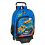 Cartable à roulettes Hot Wheels Let's race Bleu Noir 33 x 42 x 14 cm