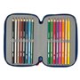 Trousse Scolaire avec Accessoires Super Mario Trick Rouge Bleu foncé 12,5 x 19,5 x 5,5 cm 37 Pièces