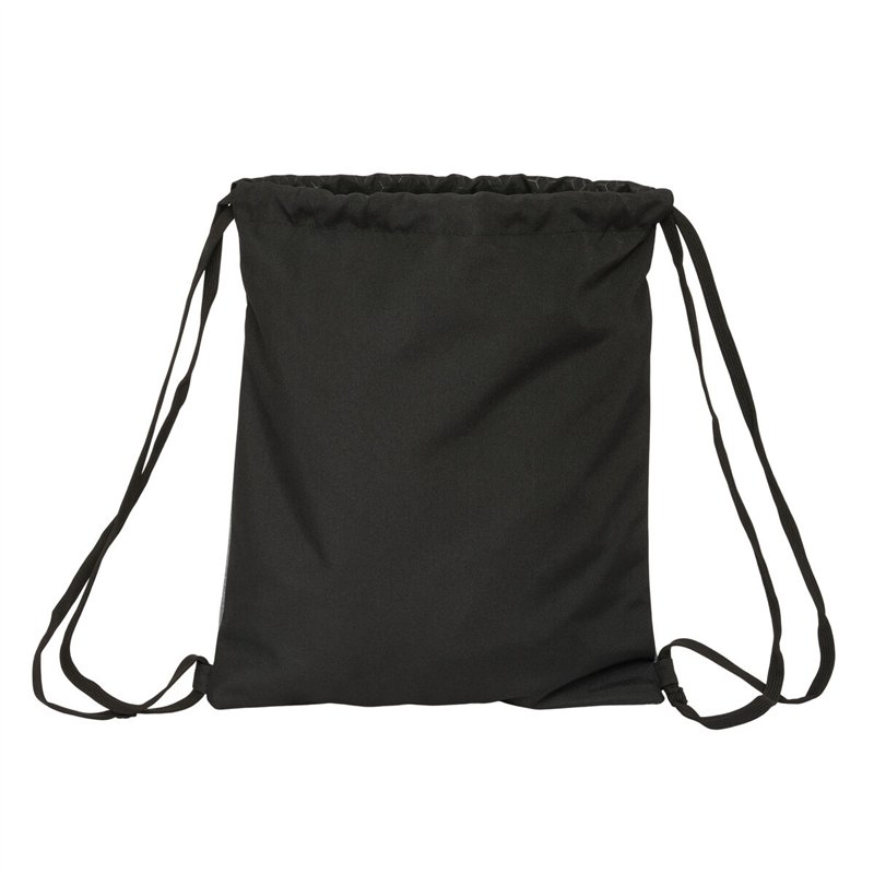 Image secondaire de Sac à dos serré par des ficelles BlackFit8 Old school Noir Gris 35 x 40 x 1 cm