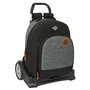 Cartable à roulettes BlackFit8 Old school Noir Gris 32 x 42 x 15 cm