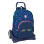 Cartable à roulettes Benetton Damero Blue marine 30 x 46 x 14 cm