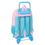 Cartable à roulettes Benetton Unique Rose Turquoise 30 x 46 x 14 cm