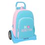 Cartable à roulettes Benetton Unique Rose Turquoise 30 x 46 x 14 cm