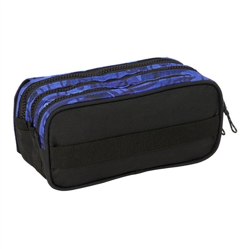 Image secondaire de Trousse Fourre-Tout Triple El Niño Roller Bleu Noir 21,5 x 10 x 8 cm