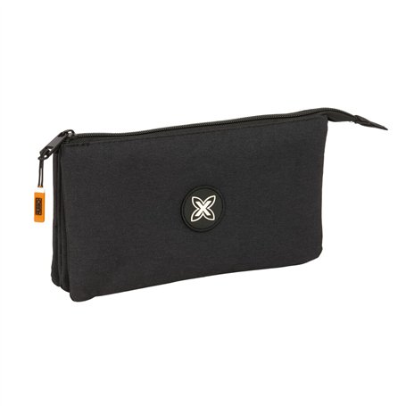 Trousse Fourre-Tout Triple Munich Lagoon Noir 22 x 12 x 3 cm