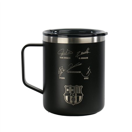 Tasse Thermos avec Couvercle F.C. Barcelona Blue marine Acier inoxydable
