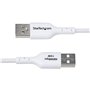 Câble USB Startech USB2AC1MNCWHE Blanc 1 m