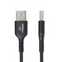Câble USB Startech USB2AC2MNC Noir 2 m