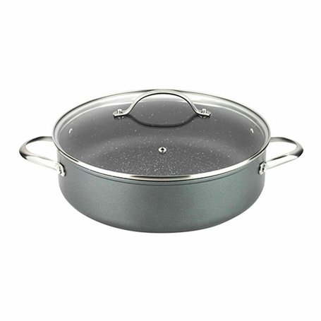 Casserole avec Couvercle Fagor Gris Ø 28 cm Aluminium forgé