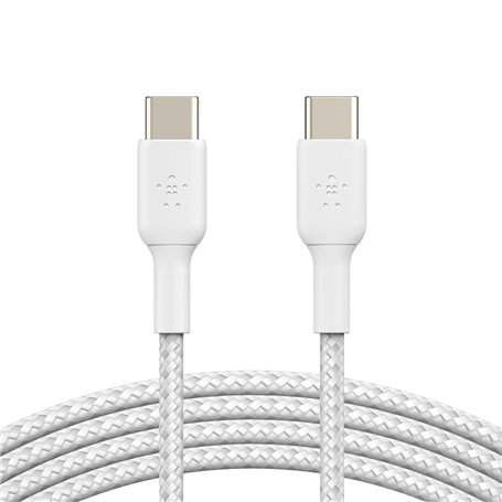 Câble USB Belkin CAB004BT1MWH2PK Blanc 1 m