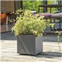 Pot de fleur Cube - DEROMA - Millennium R - Anthracite - A réserve d'eau - 25 cm
