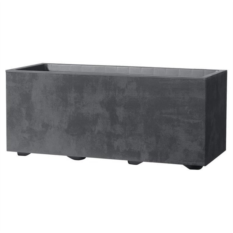 Jardiniere Muret - DEROMA - Millennium R - Anthracite - A réserve d'eau - 59 cm