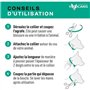 Collier répulsif puces tiques et moustiques - VETOCANIS - Chien de 10 a 20 kg - Extraits Naturels Margosa et Lavandin (Lot de 2)