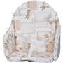 Coussin de chaise avec sangles - BAMBISOL - Plaque mousse centrale - Motif Lapin beige