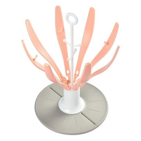 Béaba Biberonnerie Egouttoir Fleur Pliable Rose