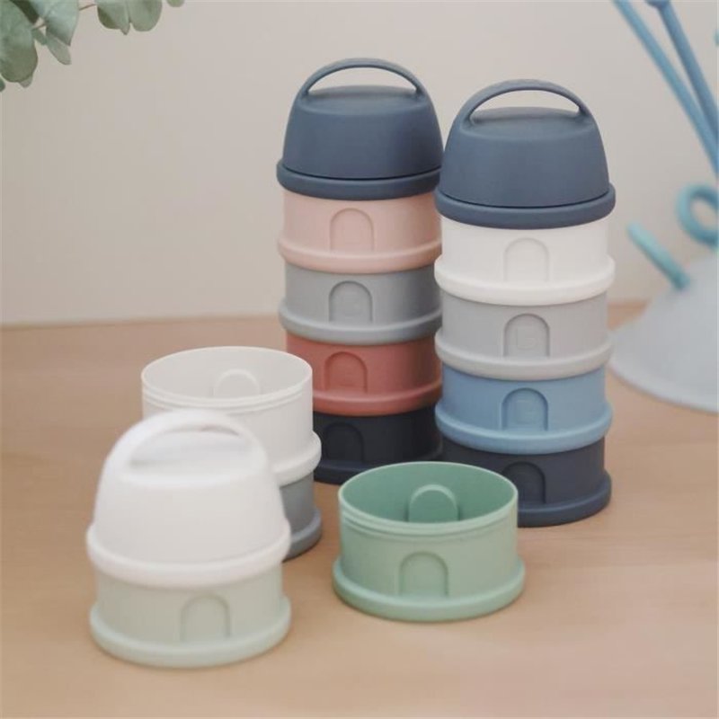 Image secondaire de Boîte doseuse BEABA - 4 compartiments - mineral grey/pink