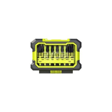 Coffret antichocs accessoires de vissage Ryobi 10 pieces RAK10MSDI