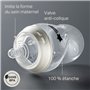 Tommee Tippee - Biberons Coffret Naissance Natural Start, Anti-Colique, Auto-stérilisant, Rose