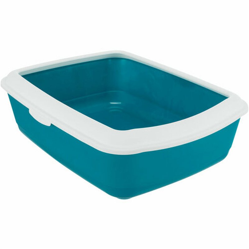 Image secondaire de Bac à litière pour chats Trixie Classic Bleu Blanc Plastique 37 × 15 × 47 cm