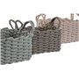 Set de basket Home ESPRIT Vert Beige Rose Corde (3 Pièces) (3 Unités)