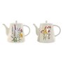 Théière Home ESPRIT Multicouleur Porcelaine 900 ml (2 Unités)