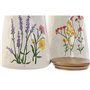 Boîte Home ESPRIT Multicouleur Fleurs Shabby Chic (2 Unités)