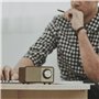 Radio Bluetooth portable Sangean Rétro Bois FM