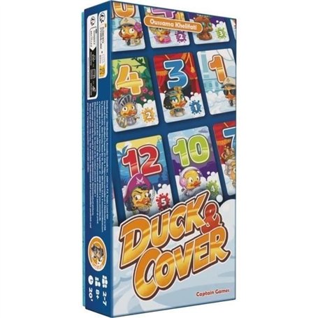 Duck & Cover - Captain Games - Jeu de Cartes 8 Ans+- 2 a 7 Joueurs - 20 Minutes - Asmodee