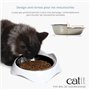 Gamelle pour chat - CATIT - PIXI - 200ml - Bols en acier inoxydable amovibles - Blanc