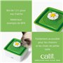 Fontaine a eau pour chat a fleur mini - CATIT - Flower mini - 1,5L - Accessible chatons et chats de petite taille - Vert