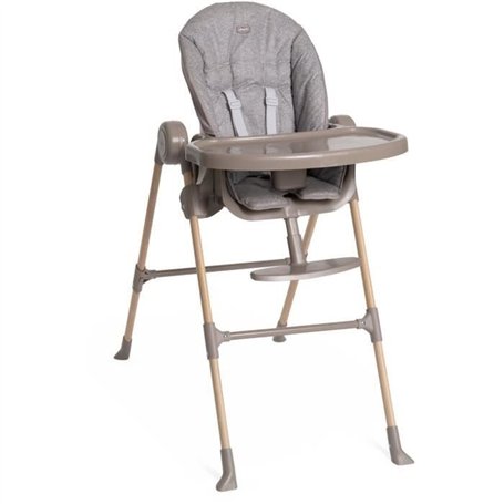 Chaise Haute - CHICCO - Polly Essential - 0/3 ans - Gris Ash