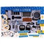 Set coiffeur - Jeu d'imitation Barbier - CLEMENT CLEMENTINE - Tondeuse, seche-cheveux, rasoirs - Des 3 ans