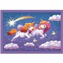 CLEMENTONI - Puzzle 4 en 1 - A Day with Unicorns