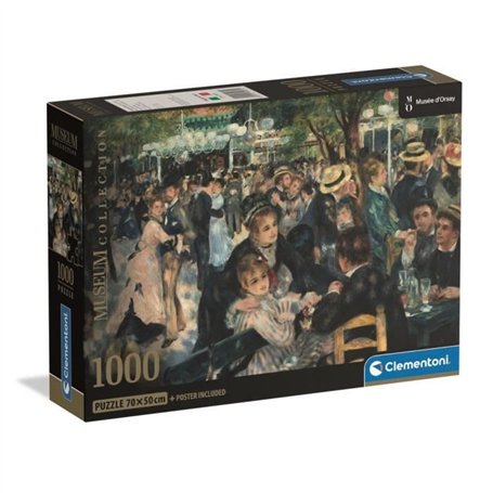 CLEMENTONI - Compact 1000 pieces - Renoir : Bal du Moulin