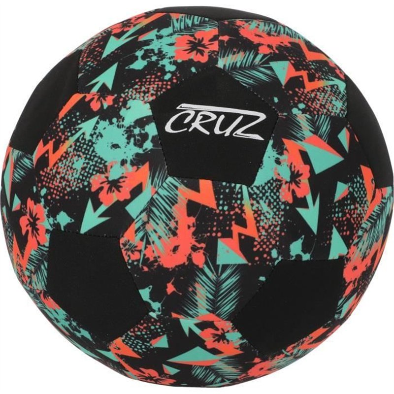 Ballon de football - CRUZ - Néoprene - Taille 5 - Léger et idéal pour la plage