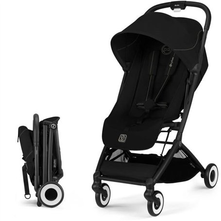 CYBEX - Poussette ultra compacte et confortable - ORFEO - 4 roues - Magic Black