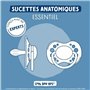 Duo sucettes anatomiques - DODIE - EDL A103 - +6 mois - Panda roux