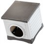 Niche - FERPLAST - PETVILLA 50 - 38,5 x 43 x 38,5 cm -  Blanc / Gris