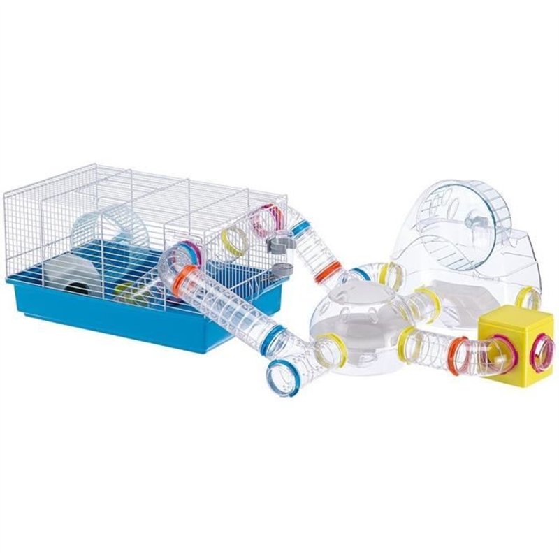 Image secondaire de Cage - FERPLAST - PAULA TUBE LINE - 46 x 29,5 x 24,5 cm - Bleu