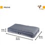 Matelas pour Chien - Ferplast - POLO - 65 x 40 x h 8 cm - Rembourrage Amovible - Gris