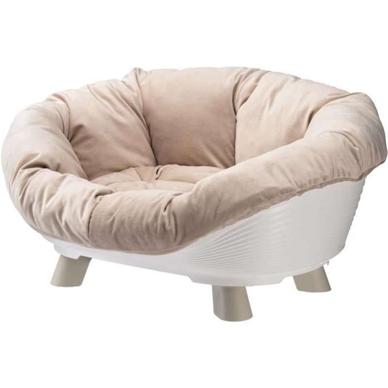 Corbeille - FERPLAST - SOFA THRONE 4 - Avec coussin - Blanc