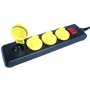 Bloc multiprises - GAO - IP44 - 4 prises, interrupteur, câble 1,5m