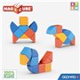 Blocs magnétiques - GEOMAG - Magicube 208 - 9 pieces - Formes variées - Animaux - Plastique recyclé