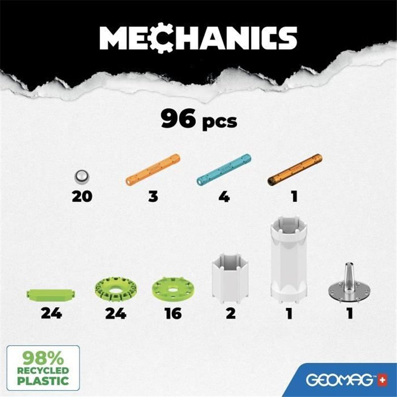 Image secondaire de GEOMAG - MECHANICS MOTION RECYCLED FLYWHEELS 96 (756)